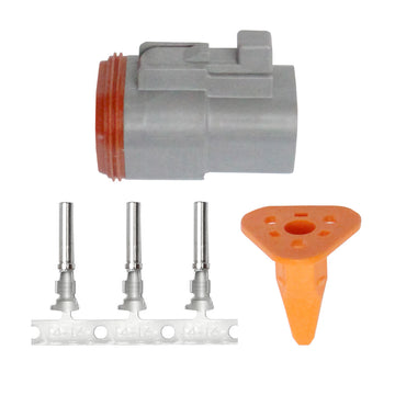 Pacer DT Deutsch Plug Repair Kit, 14-18 AWG, 3-Position – IP68 Rated