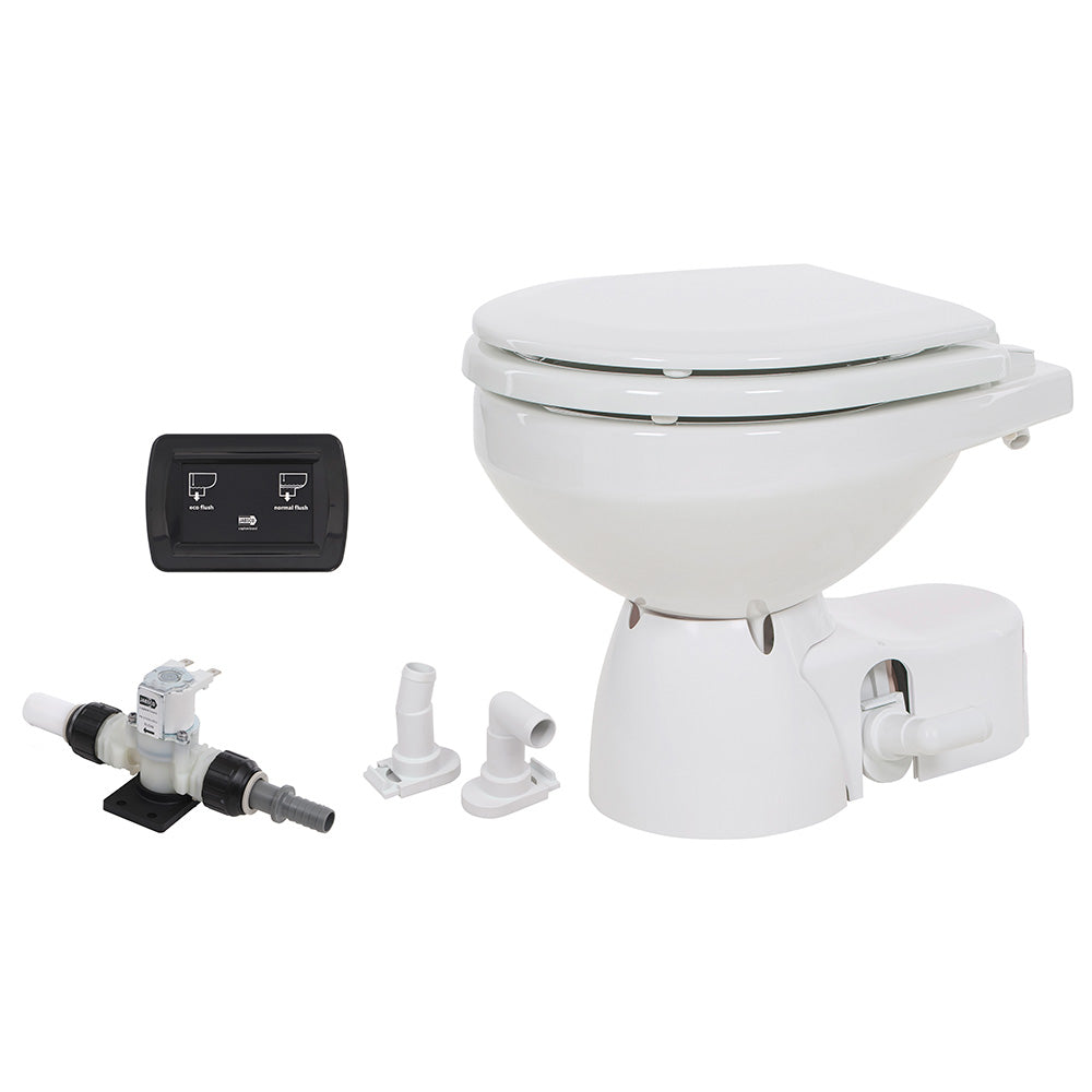 Jabsco 38045-3094RSP Quiet Flush E2 Toilet, 24V, Compact, Fresh Water