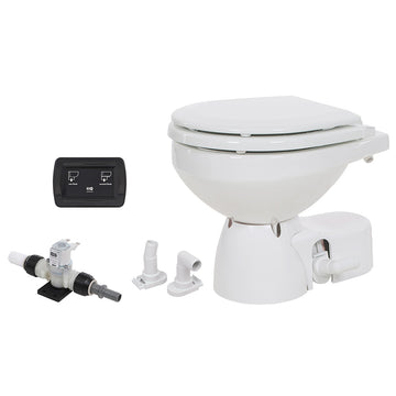 Jabsco 38045-3094RSP Quiet Flush E2 Toilet, 24V, Compact, Fresh Water