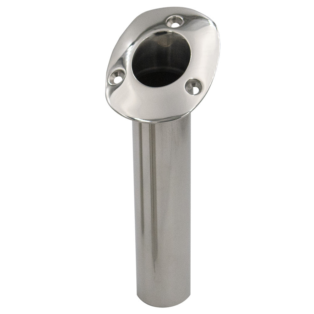 C.E. Smith 70 Series 30-Degree Stainless Steel Flush Mount Rod Holder
