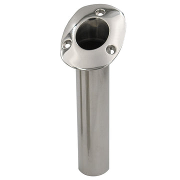 C.E. Smith 70 Series 30-Degree Stainless Steel Flush Mount Rod Holder
