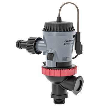 Johnson Pump Aqua O2 Twin Port Aerator Pump, 800 GPH, 12V, Flex Mount