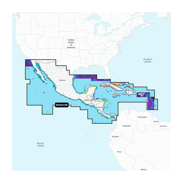 Garmin Navionics Vision+ Central America & Caribbean Mapping Card (NVSA010R)