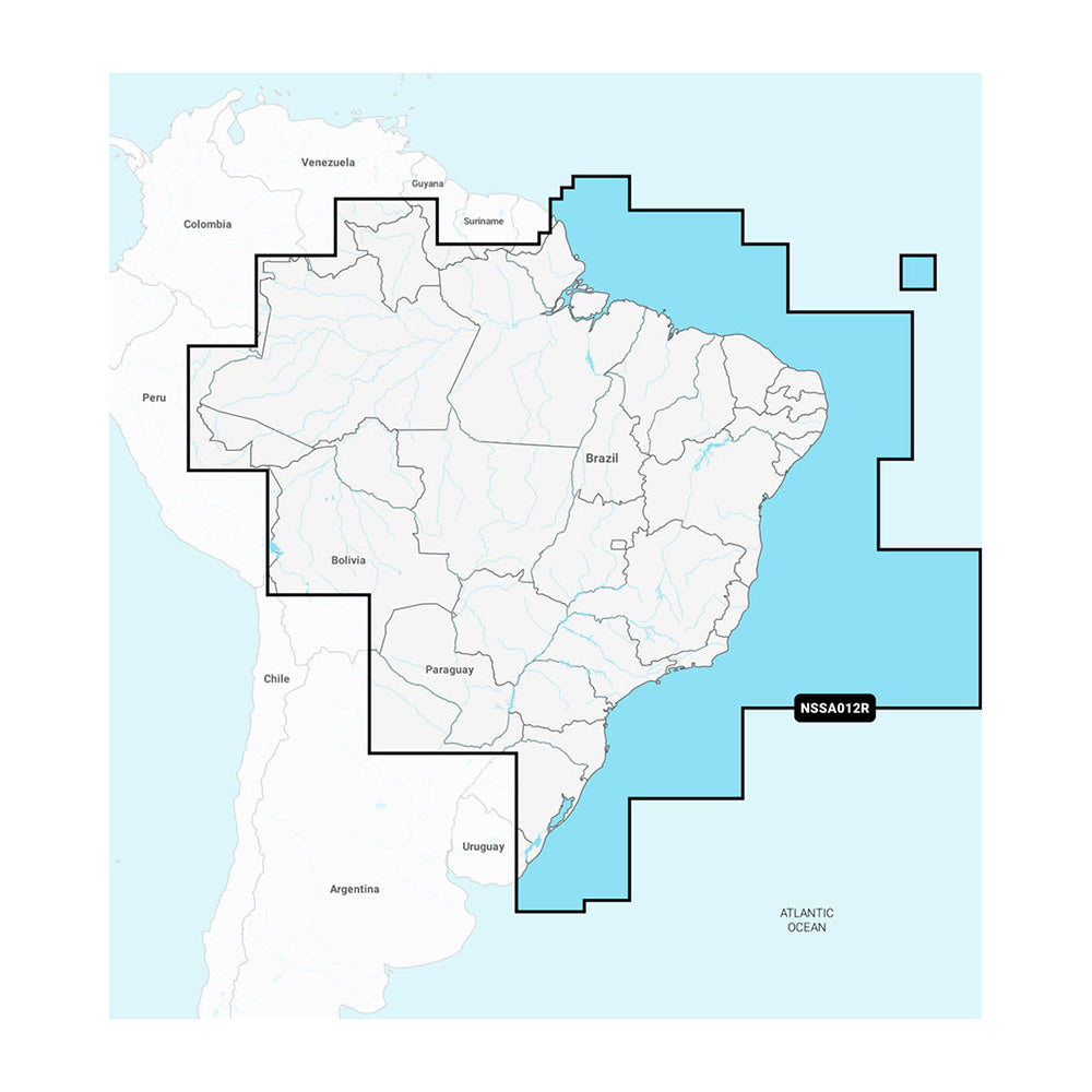 Garmin Navionics+ NSSA012R Brazil Marine Chart, microSD Card