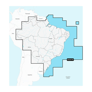 Garmin Navionics+ NSSA012R Brazil Marine Chart, microSD Card