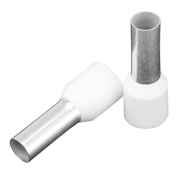 Pacer Ivory Wire Ferrule, 8 AWG, 12mm Length, 10-Pack