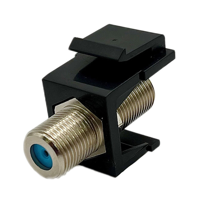SmartPlug Single Jack Coax TV/Internet Connector, Black