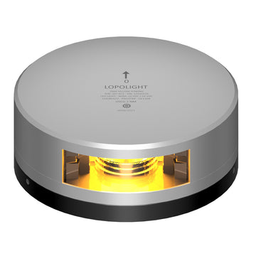 Lopolight Yellow Towing Light, 2NM, Silver Housing, FB Base
