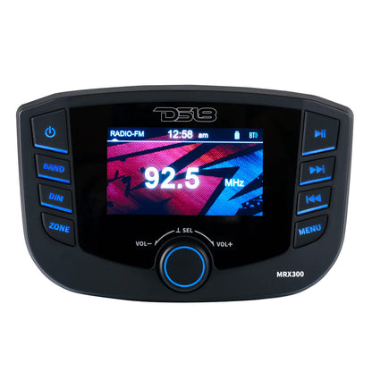 DS18 MRX300 Marine Head Unit with 3 in. TFT Screen and Bluetooth