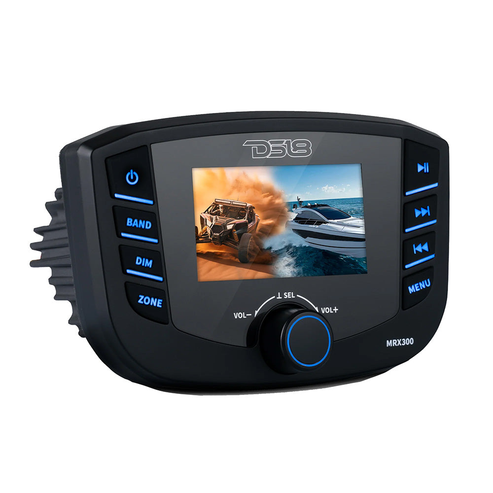 DS18 MRX300 Marine Head Unit with 3 in. TFT Screen and Bluetooth