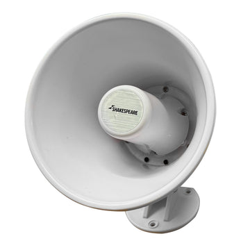 Shakespeare HS-5A Marine Loud Hailer Speaker with Talkback, 15W 4-Ohm – White