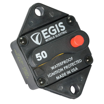 Egis Mobile Electric 285-Series Panel Mount Circuit Breaker, 50A 48Vdc IP67