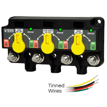 Egis XD Series Triple Flex 2 Relay-ACR, 500A with Knobs & Tinned Wires