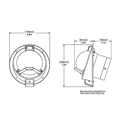 Ritchie Navigator BN-202 Bulkhead Compass, 4.5" CombiDial, 5-Year Warranty