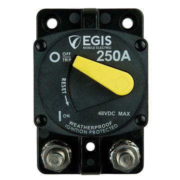 Egis Mobile Electric 87 Series Marine Circuit Breaker, 250A 48Vdc