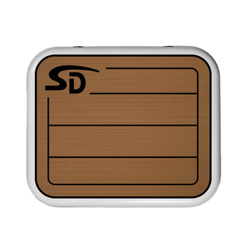 SeaDek YETI Roadie 24 Cooler Pad, 6mm Thickness, Teak Routing