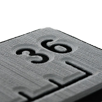 SeaDek 36 in. Routed Fish Ruler, Storm Grey and Black, 6mm