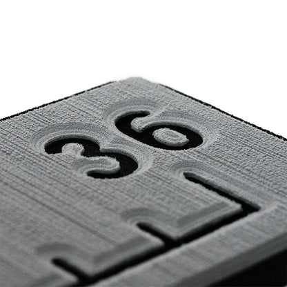 SeaDek 36" Routed Ruler - 6mm - Brushed Texture - Storm Grey/Black
