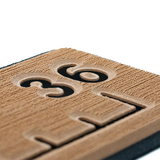 SeaDek 36" Routed Ruler - 6mm - Brushed Texture - Mocha/Black