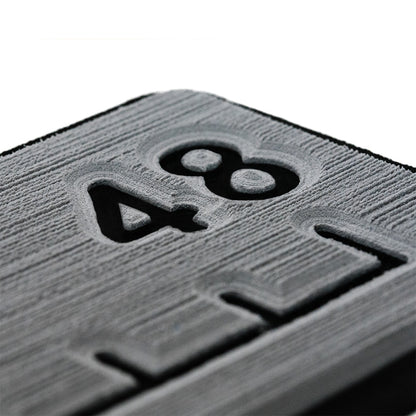 SeaDek 48" Routed Ruler - 6mm - Brushed Texture - Storm Grey/Black