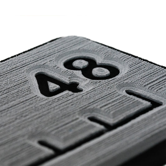 SeaDek 48" Routed Ruler - 6mm - Brushed Texture - Storm Grey/Black