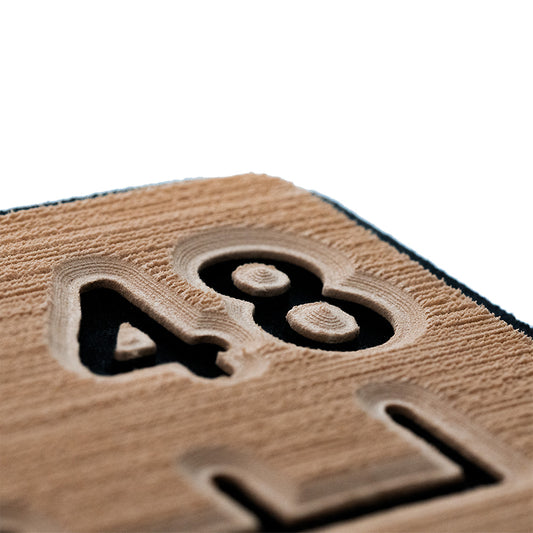 SeaDek 48" Routed Ruler - 6mm - Brushed Texture - Mocha/Black
