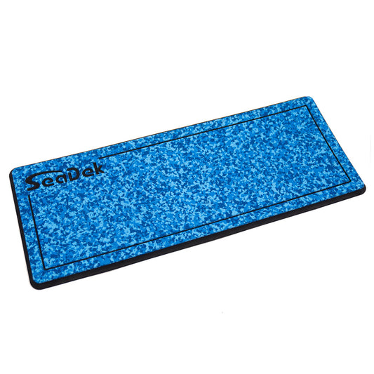 SeaDek 14" x 36" 20mm Dual Density Small Helm Pad w/SeaDek Logo - Brushed Texture - Aqua Camo/Black (355.6mm x 914.4mm x 20mm)