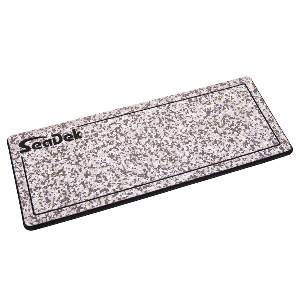 SeaDek 16" x 39" 20mm Dual Density Large Helm Pad w/SeaDek Logo - Brushed Texture - Snow Camo/Black (406.4mm x 990.6mm x 20mm)