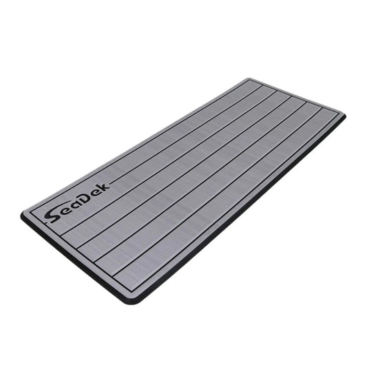 SeaDek 14" x 36" 20mm Dual Density Small Teak Helm Pad w/SeaDek Logo - Brushed Texture - Gray/Black (355.6mm x 914.4mm x 20mm)
