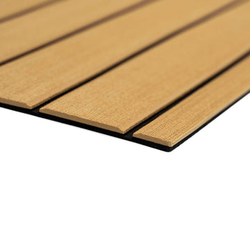 SeaDek 40 in. x 80 in. 6mm Teak Full Sheet - Brushed Texture - Camel/Black