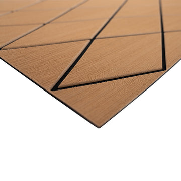 SeaDek 40" x 80" 6mm Two Color Diamond Sheet - Mocha/Black