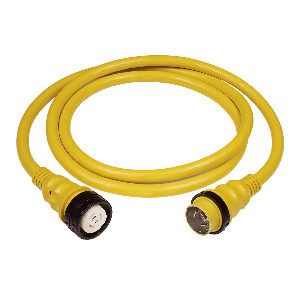 Marinco 50A 125V PowerCord Plus Shore Power Cable, 75 ft - Yellow