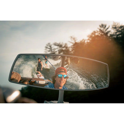 PTM Edge VR-140 Elite Panoramic Boat Mirror, 6"x20" 140-Degree View, Black