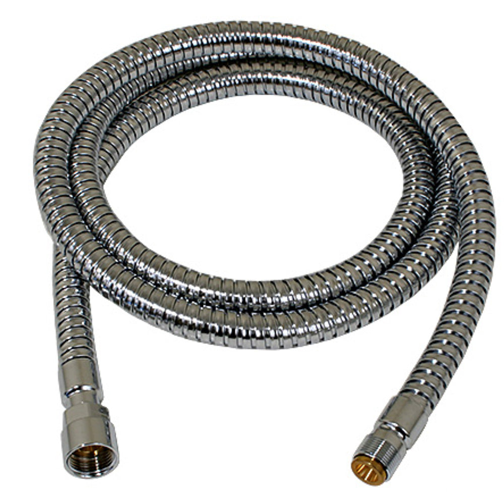 Scandvik 5' Chrome Flex Hose for Elbow Sprayer Handles, Marine-Grade