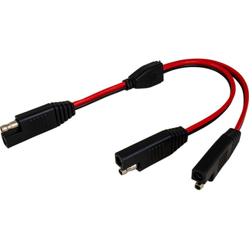 Sea-Dog SAE Power Cable Y-Splitter, 12in – 20A, 12-24V