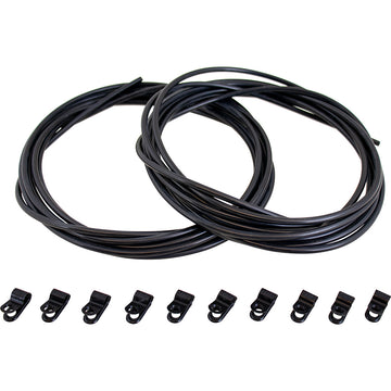Sea-Dog Rudder Cable Tubing Kit, 3/16" Nylon with UL Clamps