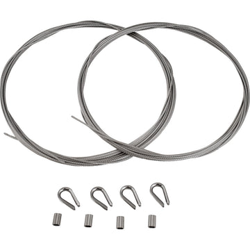 Sea-Dog Rudder Cable Kit, 304 Stainless Steel, 1/16-inch x 15-foot