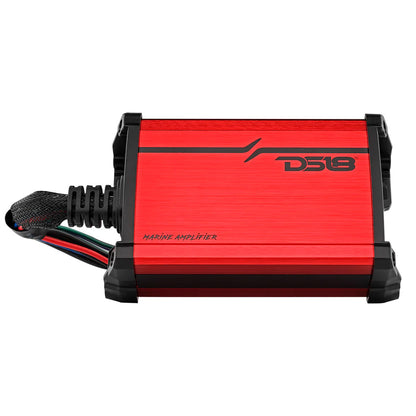 DS18 MP.4A 4-Channel Class D Full-Range Marine Amplifier, 4 x 40W RMS