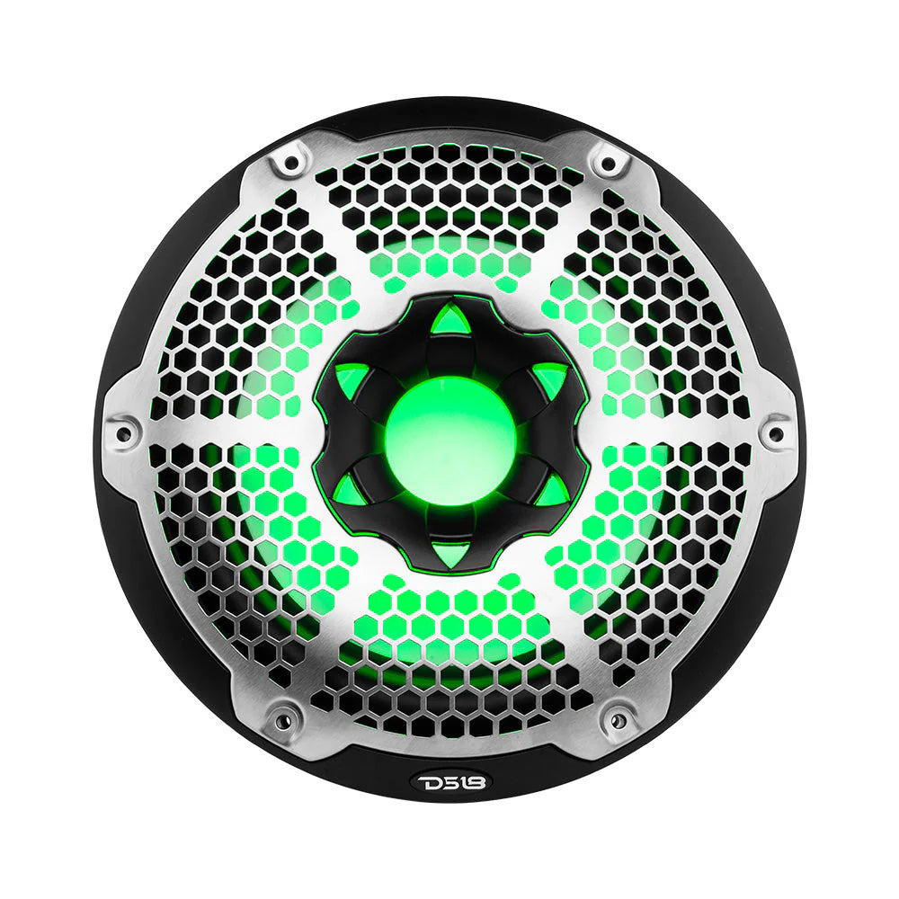 DS18 HYDRO 10 in. Marine Subwoofer with RGB Lights, 600W