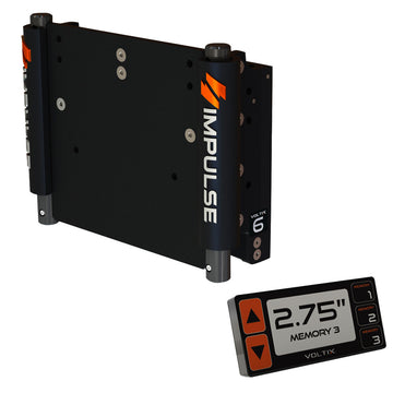 IMPULSE 6" Set Back Electric Jack Plate - Black Anodized, Up to 250HP