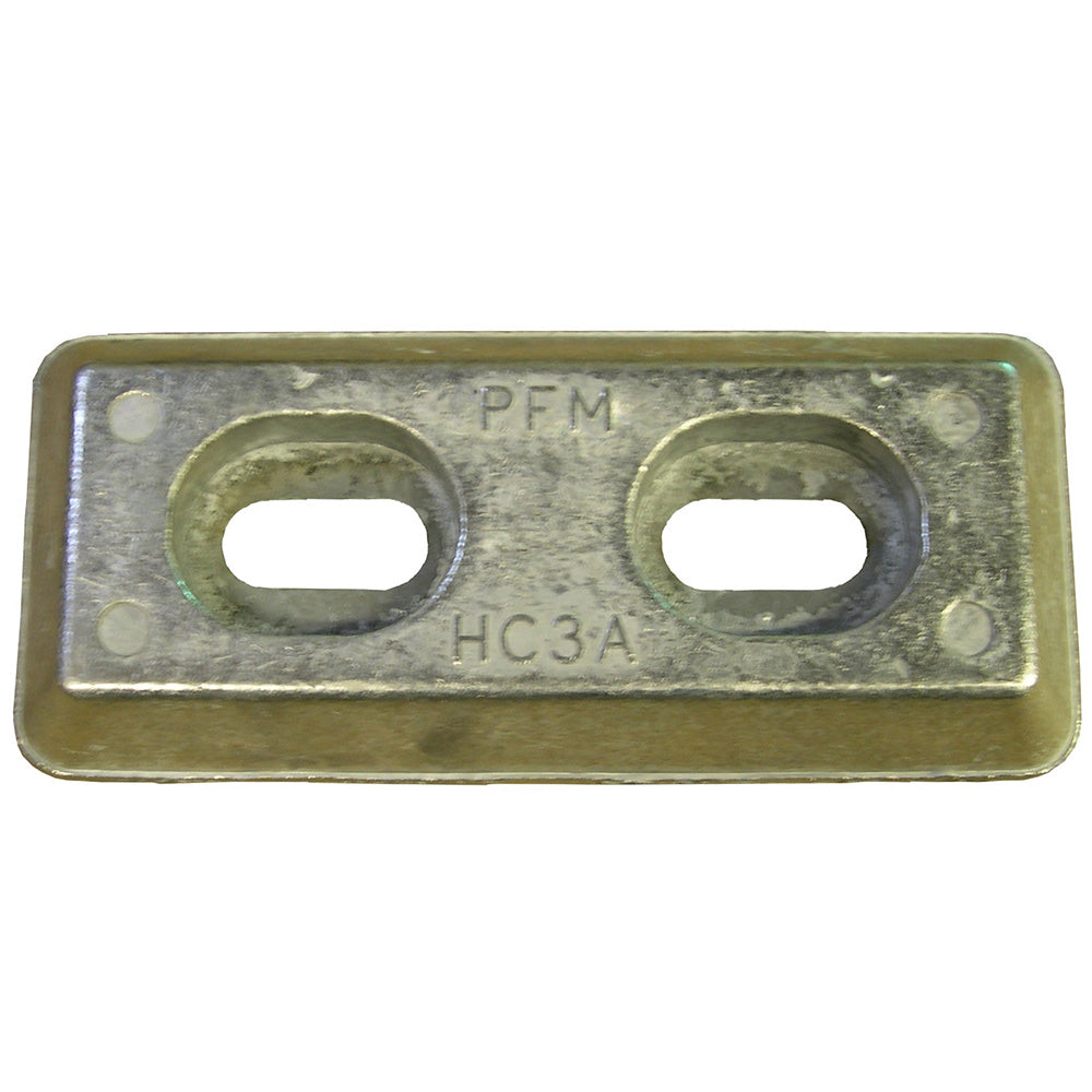 Performance Metals HC3A Hull Anode, Navalloy® Aluminum with Red Spot Indicator