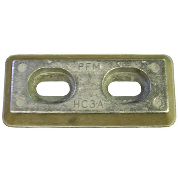 Performance Metals HC3A Hull Anode, Navalloy® Aluminum with Red Spot Indicator