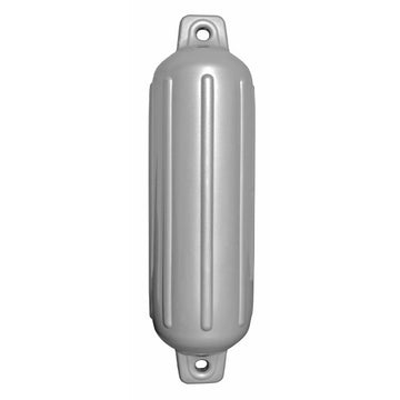 Taylor Made Storm Gard Inflatable Vinyl Fender, 5.5" x 20" – Silver Mist