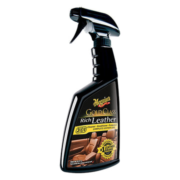 Meguiar's Gold Class Rich Leather 3-in-1 Spray, 15.2 oz with UV Protection