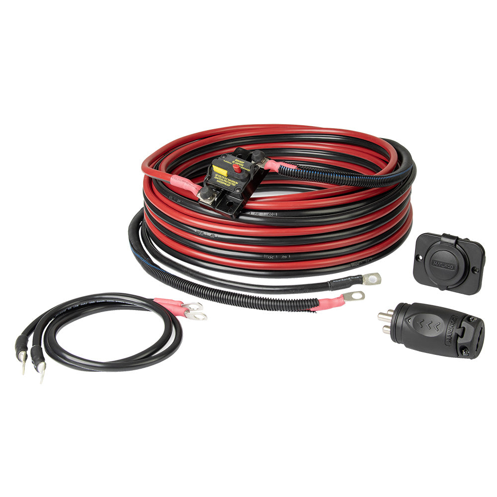 Marinco 36V Trolling Motor Wiring Kit, 70A Plug & Receptacle, Marine-Grade