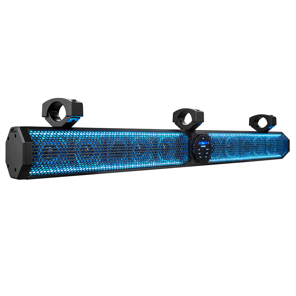 DS18 37 in. Marine Amplified Bluetooth Sound Bar with 1200W Output and RGB LED
