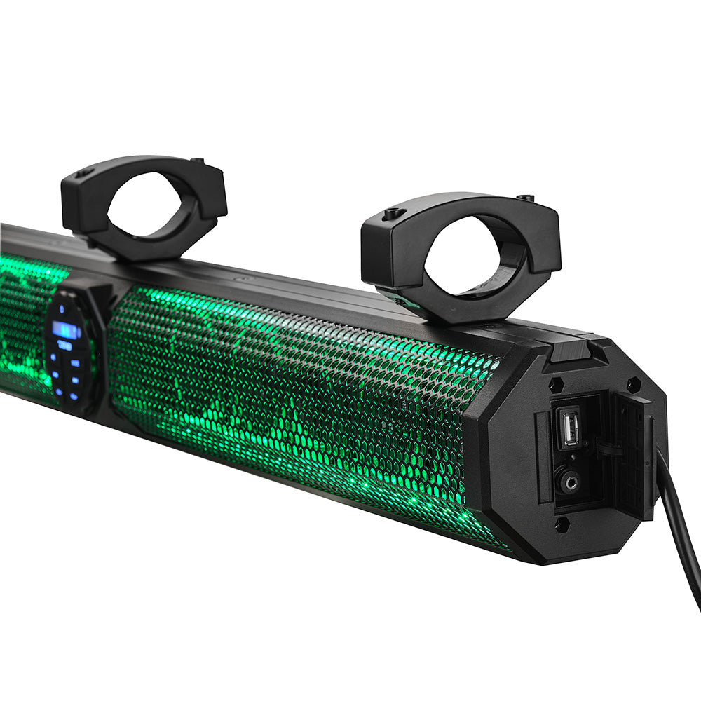 DS18 37 in. Marine Amplified Bluetooth Sound Bar with 1200W Output and RGB LED