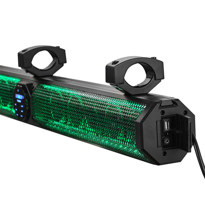 DS18 37 in. Marine Amplified Bluetooth Sound Bar with 1200W Output and RGB LED