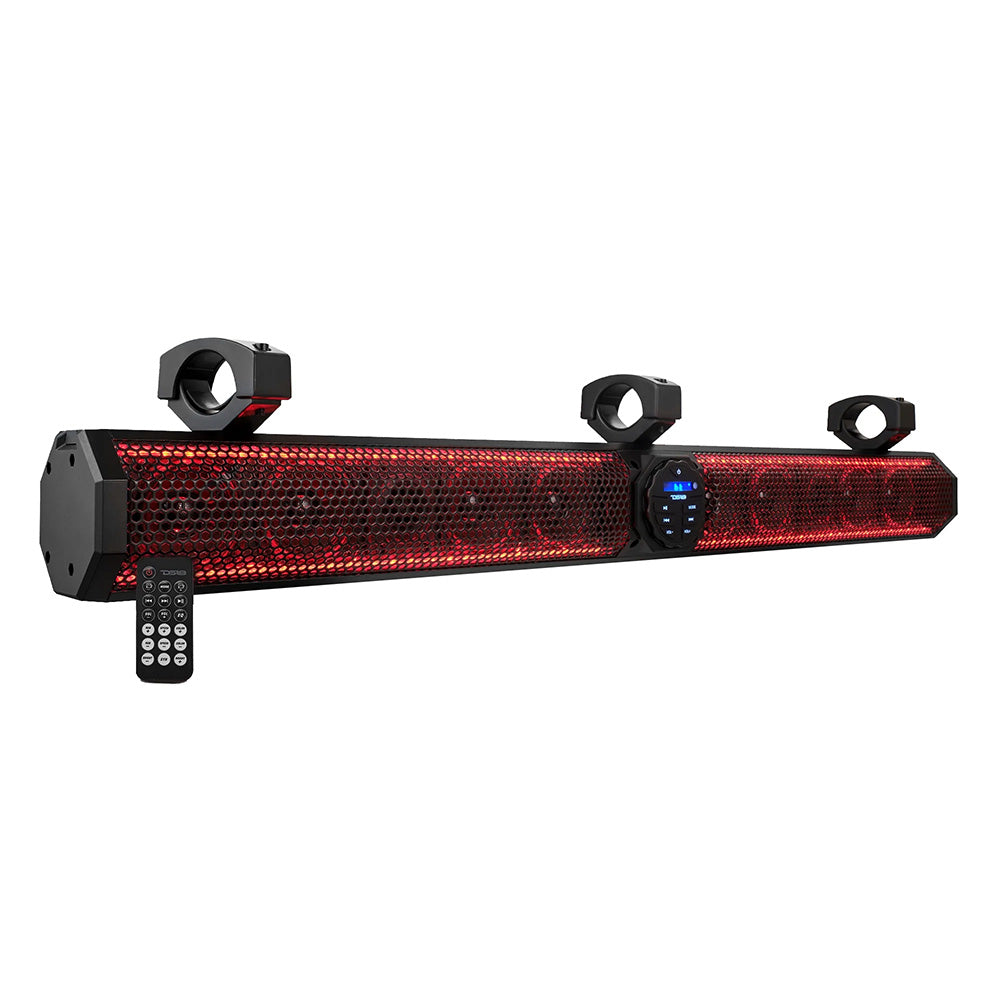 DS18 37 in. Marine Amplified Bluetooth Sound Bar with 1200W Output and RGB LED