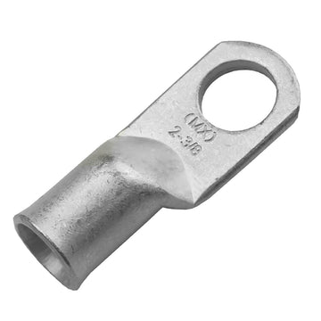 Pacer Tinned Copper Lug, 2 AWG, 3/8" Stud – UL/CSA Approved, 10-Pack